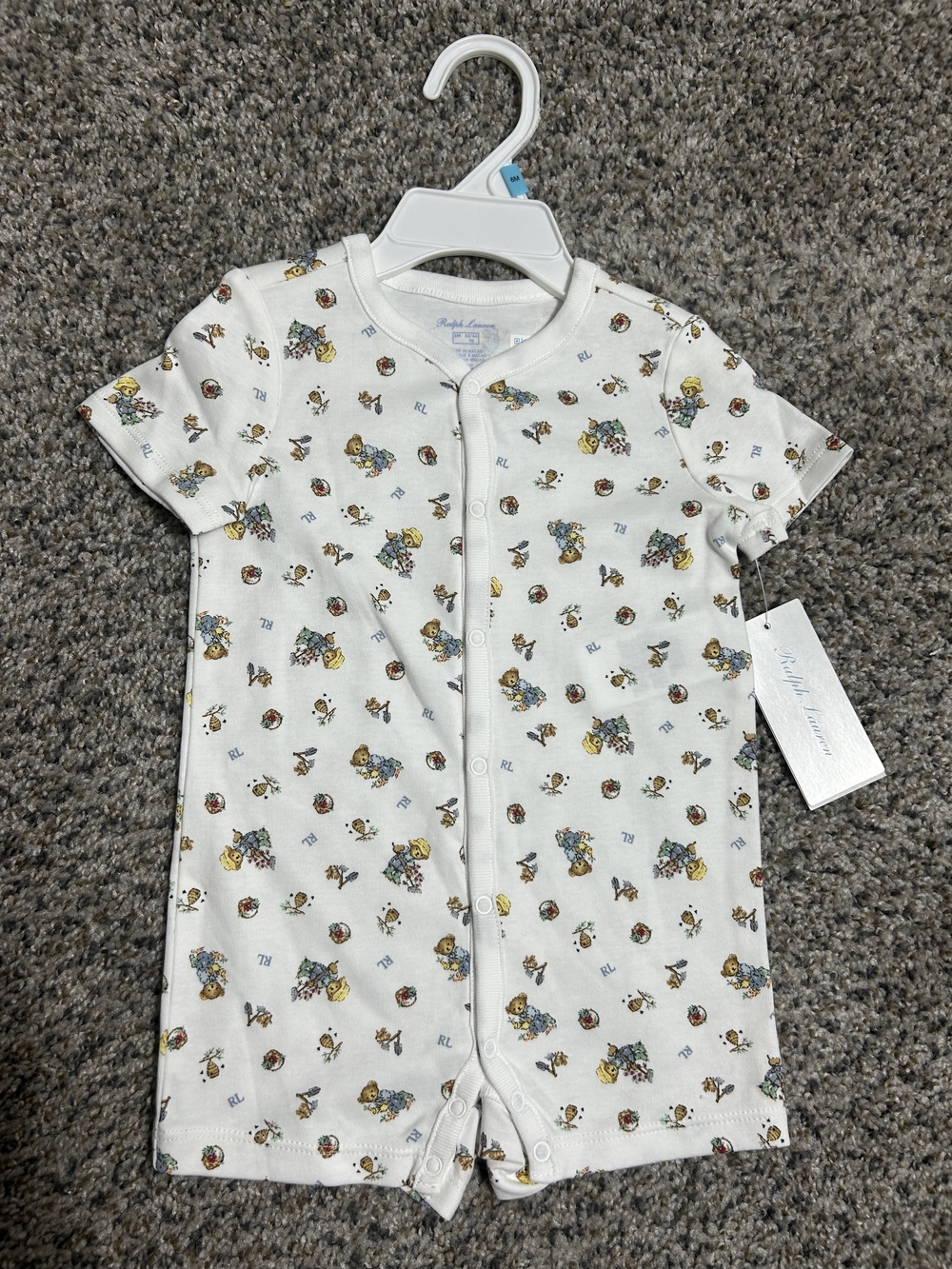 Ralph Lauren Baby Boy Print One-Piece